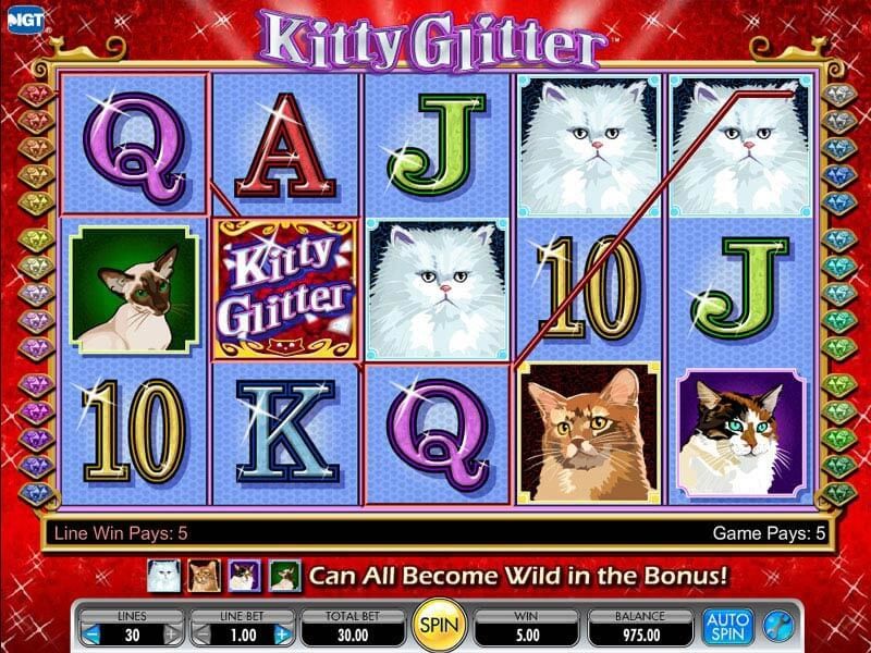 Enjoy Slot Machine Kitty Glitter from IGT Online